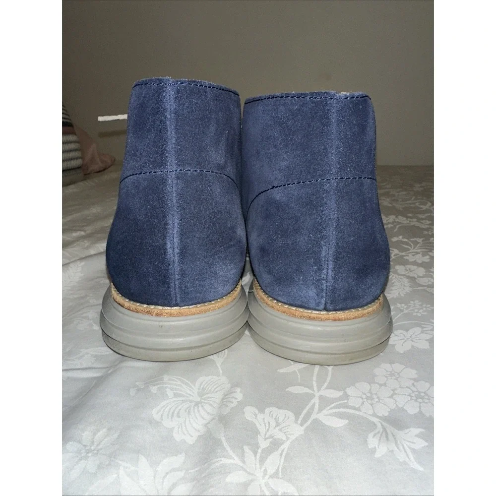 Cole Haan Lunargrand Chukka Boots Mens 13M Blue Suede